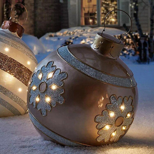 Koadclo | Inflatable Christmas Decoration Ball – Outdoor PVC Lighted Ornament