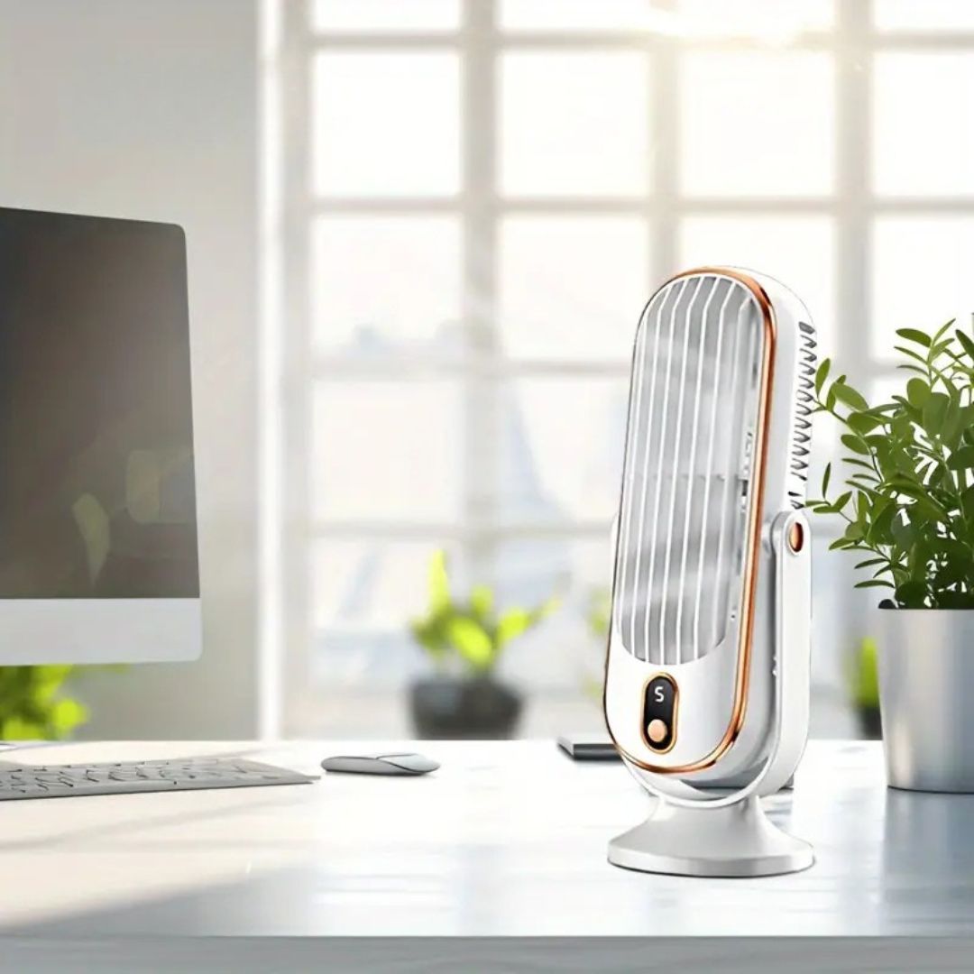 Amtn Club | Coolux – Ultra-Quiet USB Desktop Fan – Portable Personal Cooling Fan