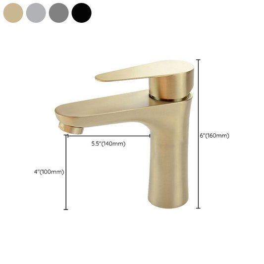 Koadclo | Modern Basin Tap - Monochrome Center Mount Low Arc Bathroom Faucet