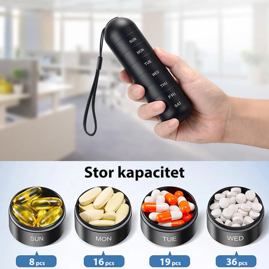 Koadclo | 7-Day Portable Pill Organizer for Travel