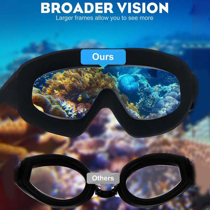 koadclo | Wide View Anti-Fog Swim Goggles – Clear Vision for Swimming Training