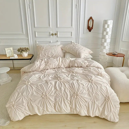 koadclo | Duvet Cover Set - Pinch Pleat Floral Design