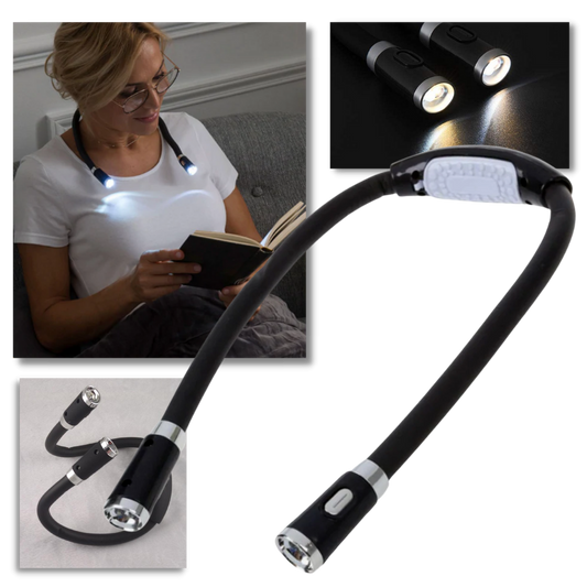 Koadclo | LED Neck Reading Lamp – Hands-Free Book Light for Bed & Travel