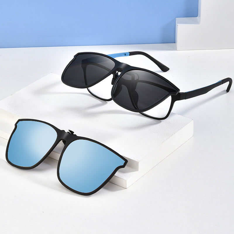 koadclo | New Polarized Clip-On Folding Sunglasses – Over Glasses Flip-Up Lens