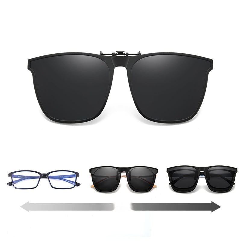 koadclo | New Polarized Clip-On Folding Sunglasses – Over Glasses Flip-Up Lens