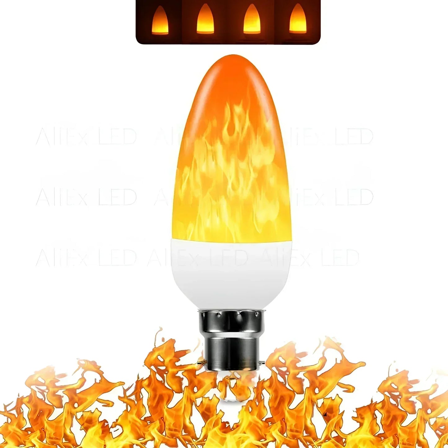 Koadclo | Flame Effect LED Lamp – 9W Realistic Fire Light for Home Ambiance