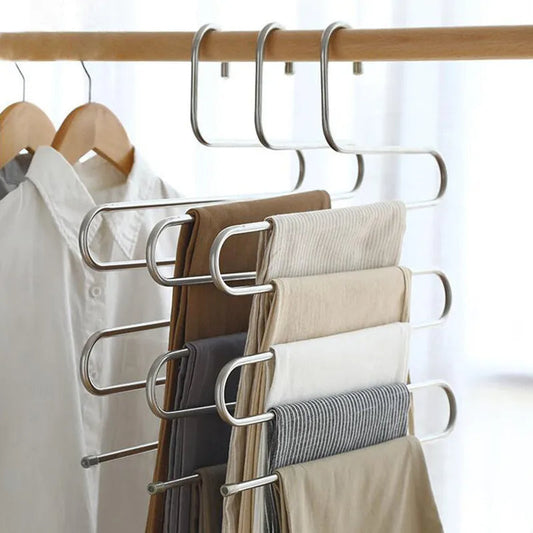 Koadclo | 5-Layer Stainless Steel S-Shape Clothes Hanger