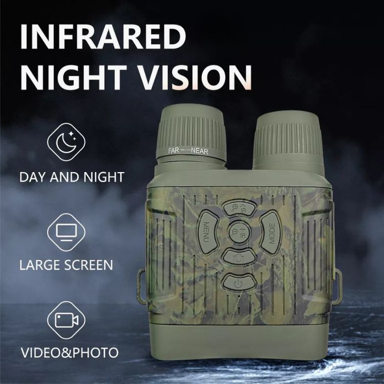 koadclo | OptiClear Night Vision Binoculars – 1000ft Infrared, HD Display for Hunting & Surveillance