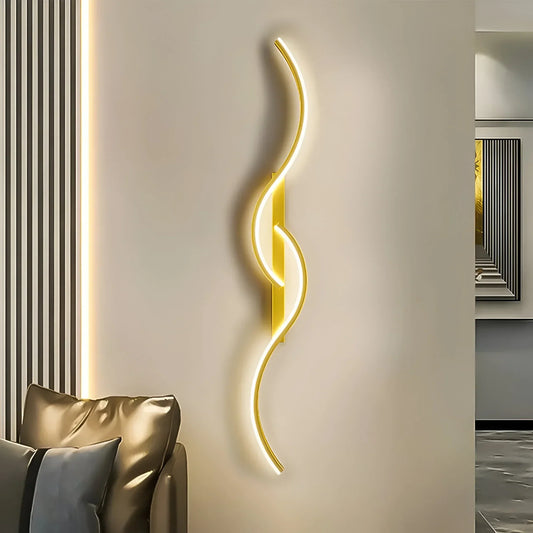 Koadclo | Modern Curved Wall Light for Indoor Ambient Illumination