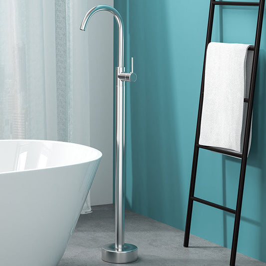 Koadclo | Modern Freestanding Bathtub Faucet - Copper Floor Mounted