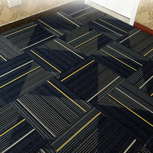 Koadclo | Dark Color Level Loop Carpet Tile – Non-Slip Self-Adhesive Indoor Office Carpet Squares
