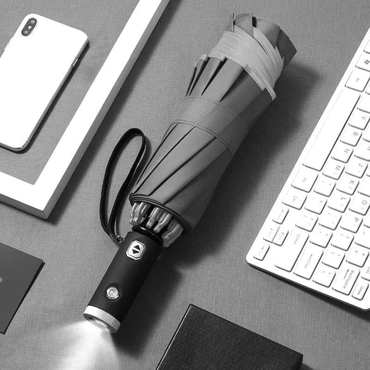 Koadclo | Automatic Foldable Umbrella – Compact Travel Umbrella with Reflective Edge