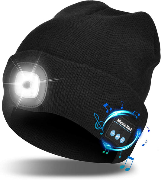 Koadclo | Bluetooth Beanie Hat with Light – Wireless Headphones Beanie for Winter & Hands-Free Calling