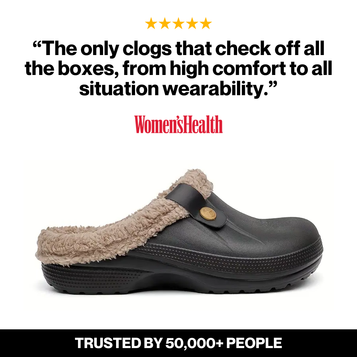 Arlo Fuzzy - Healthy & Non-Slip Comfort Clog Mules Black Friday