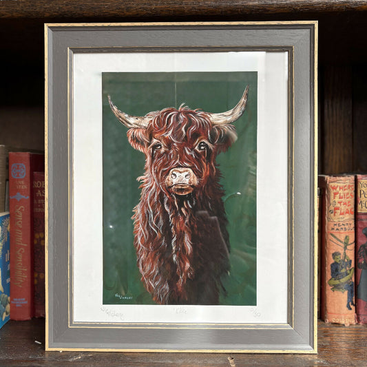 Emian | Effie, Highland Cow Limited Edition Giclée Print
