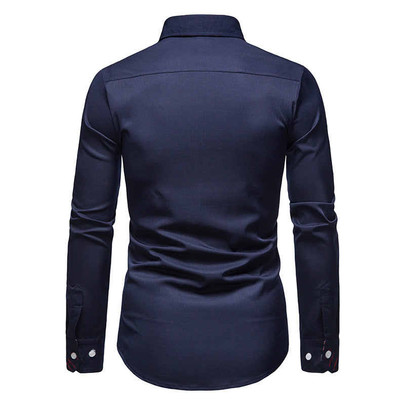 Aless | Men’s White Shirt with Paisley Accents