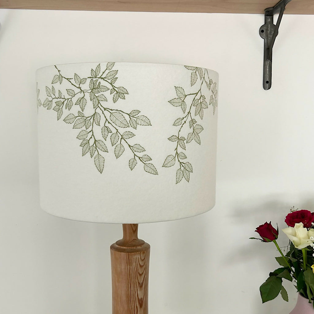 Emian| Embroidered Beech Leaves Lampshade