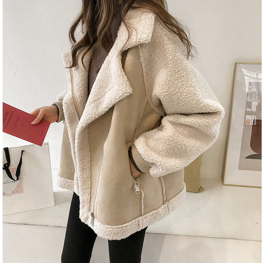 Berry | Women’s Soft Faux Shearling Oversized Coat
