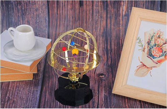 Koadclo | Grand Orrery Model – Handcrafted Mechanical Brass Solar System Replica with 5 Planets