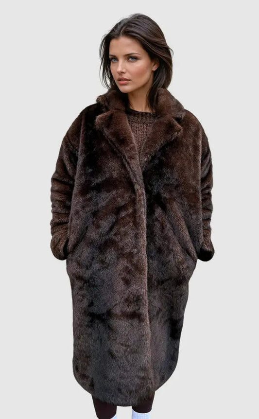 Celestian | Women’s Long Faux Fur Coat