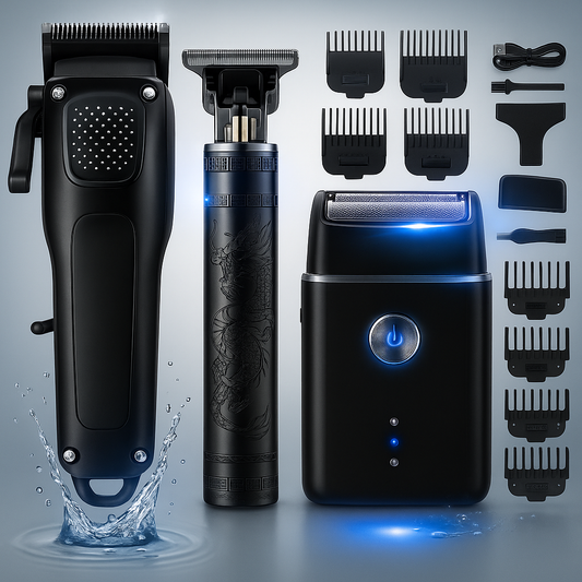koadclo | Hair Trimmer Set - Rechargeable Beard Grooming Kit