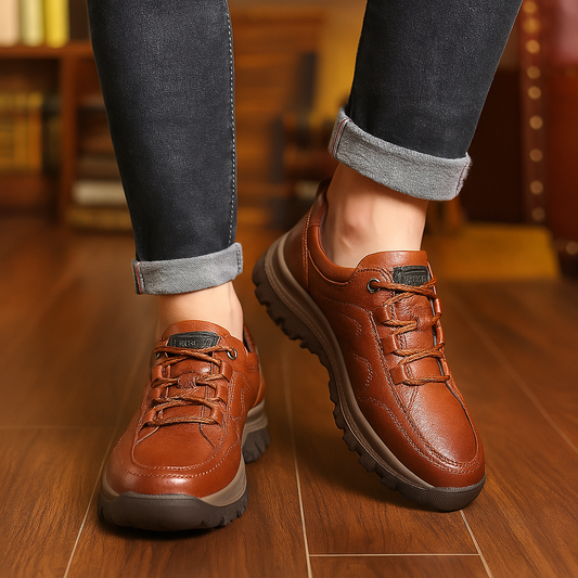 koadclo | Walking Shoes - Leather Arch Support for Men