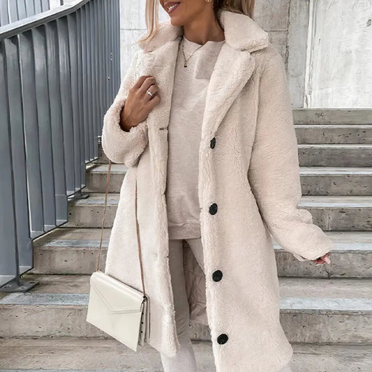 Cozy | Women’s Plush Open-Front Winter Coat