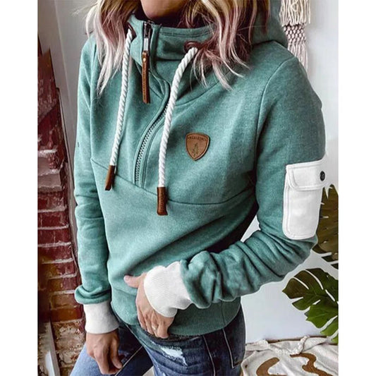Cyra | Women’s Fleece-Lined Half-Zip Hoodie