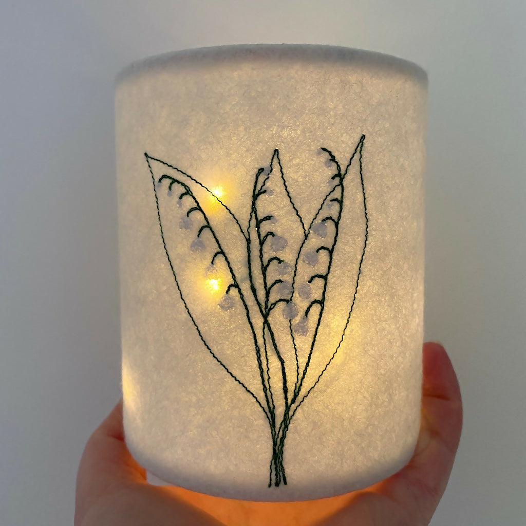 Emian| Embroidered Lily of the Valley Lantern