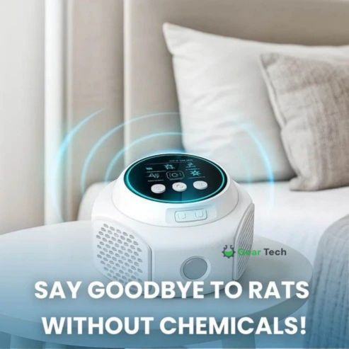 Koadclo | Plug-In Ultrasonic Rat Repellent – Chemical-Free, Silent, Covers Up to 3200 sq. ft. for Indoor & Outdoor Use