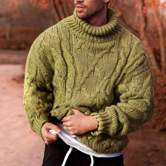 Dominia | Men’s Chunky High Neck Winter Sweater
