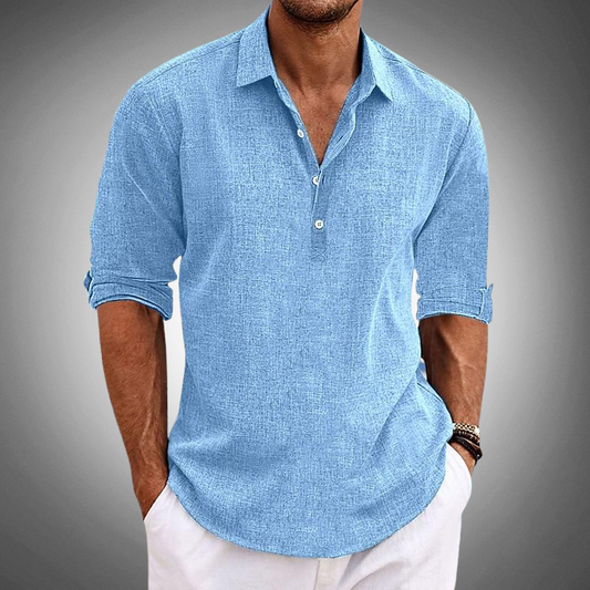Elario | Men’s Classic Premium Linen Shirt