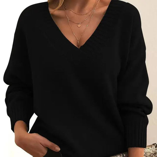 Elexa | Women’s Premium Cashmere V-Neck Sweater