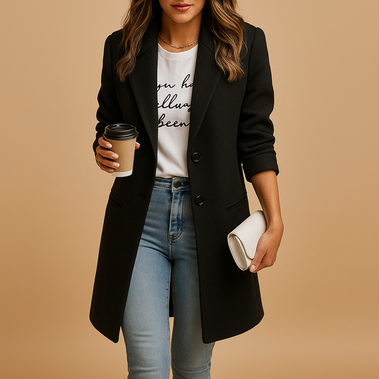 Eline | Women’s Longline Wool Coat