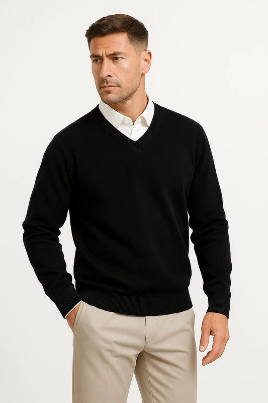 Eliott | Men’s V-Neck Slim Fit Sweater