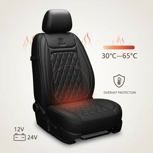 koadclo | Heated Car Seat Cover – Adjustable Temperature Control 30°C-65°C for Cars, Trucks & Home Use