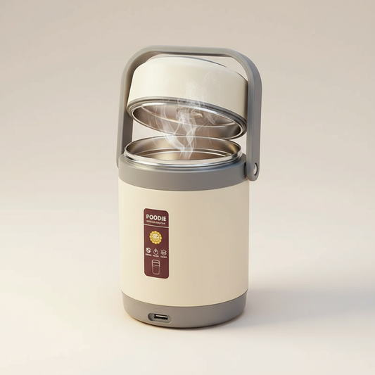 Amtn Club | USB Heated Lunch Box – 304 Stainless Steel Portable Food Warmer for Work & Travel
