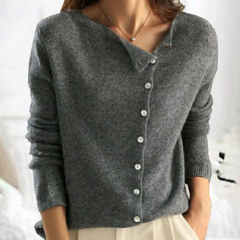 Ginevra | Women’s Elegant Knit Sweater with Button Detail