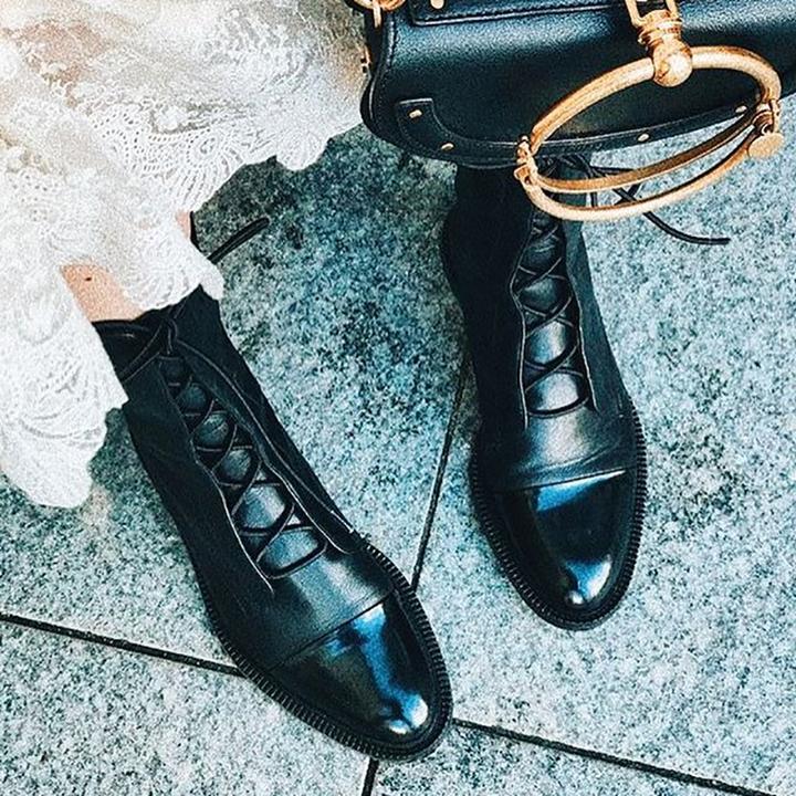 Sapphira | Women’s Lace-Up Leather Ankle Boots