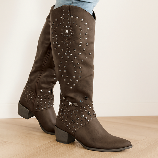Ornella | Women’s Western-Inspired Knee-High Boots