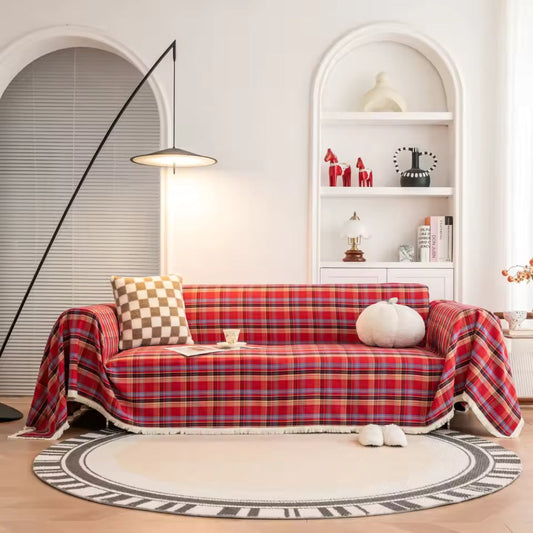 Koadclo | Hearthline Cottage Plaid Sofa Cover