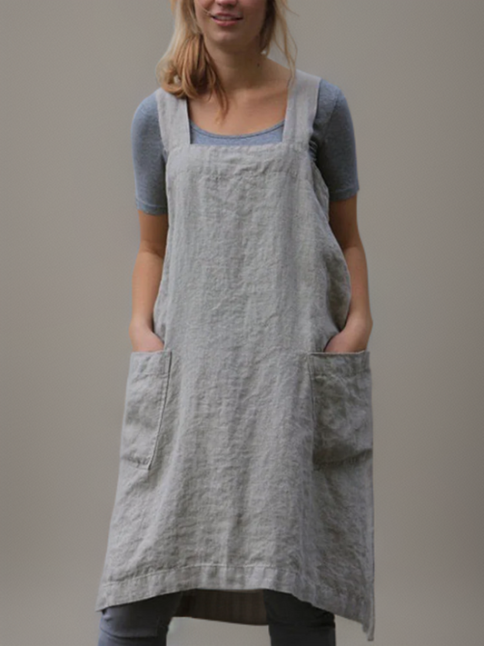 Hidilyn | Women’s Cotton Cross-Back Utility Apron