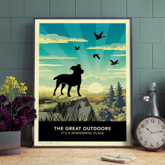 Emian | Jack Russell Or Patterdale Terrier 'The Great Outdoors’ Limited Edition Art Print