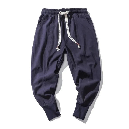 Kenji | Men’s Premium Cotton Blend Drop-Crotch Pants