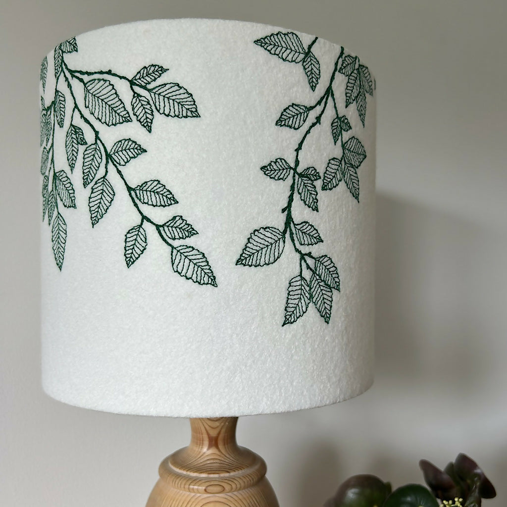 Emian| Embroidered Beech Leaves Lampshade