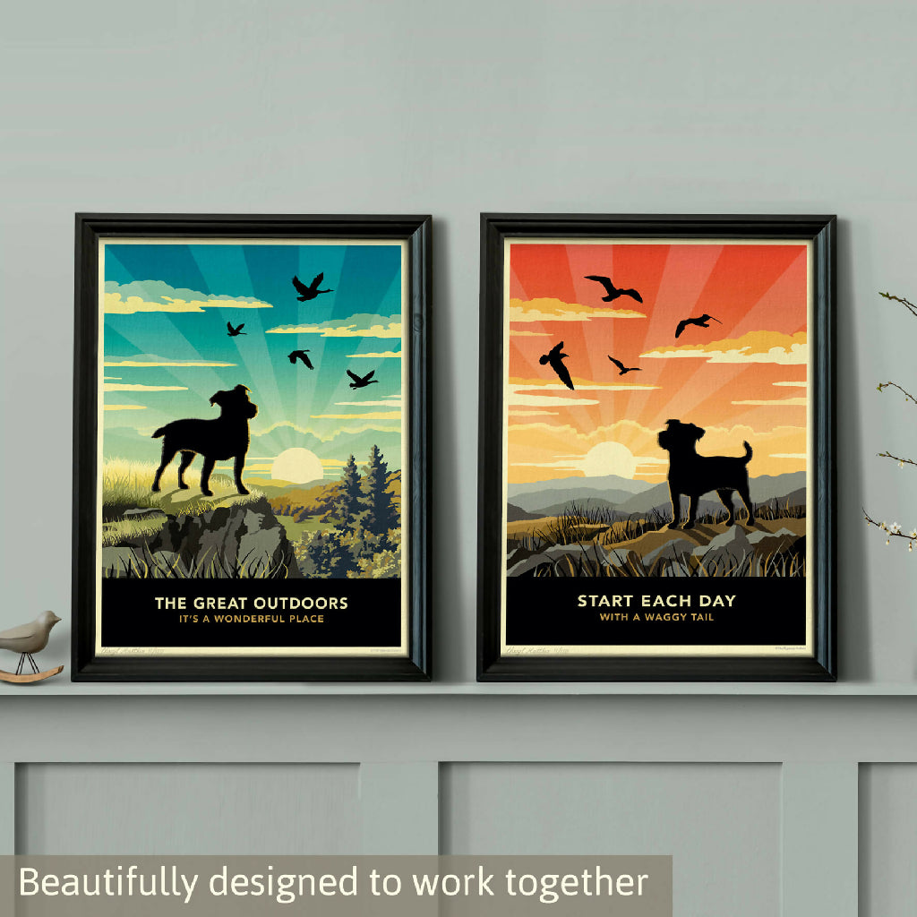 Emian | Jack Russell Or Patterdale Terrier 'The Great Outdoors’ Limited Edition Art Print