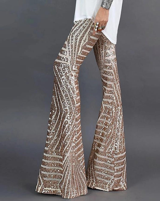 Leonor | Women’s Flared Sequin Trousers