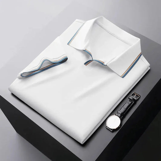 Levie | Men’s Contrast-Trim Polo Shirt