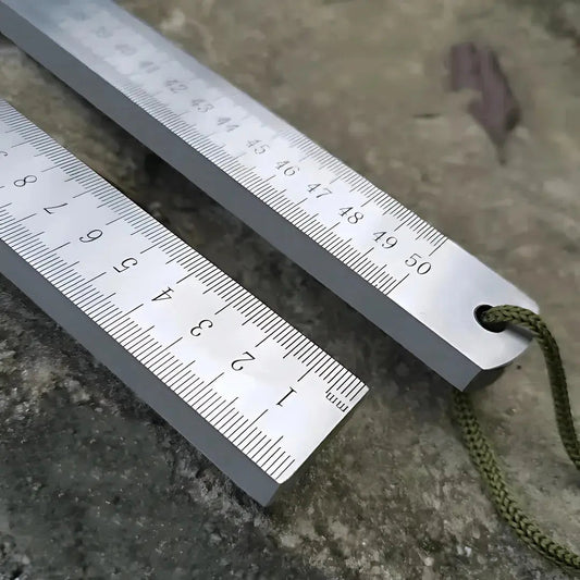 Koadclo | Hardened Steel Ruler - Multi-Purpose Emergency Tool