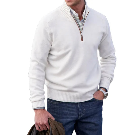 Lorence | Men’s Cashmere-Blend Quarter-Zip Sweater